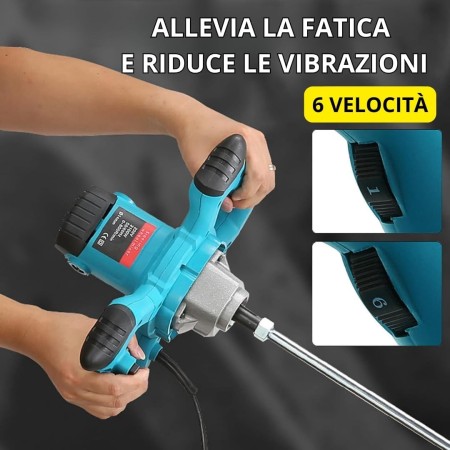 Miscelatore Professionale 2600W con 6 Velocità