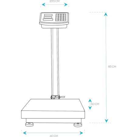 Bilancia Digitale Elettronica, Professionale da 300 Kg con Display