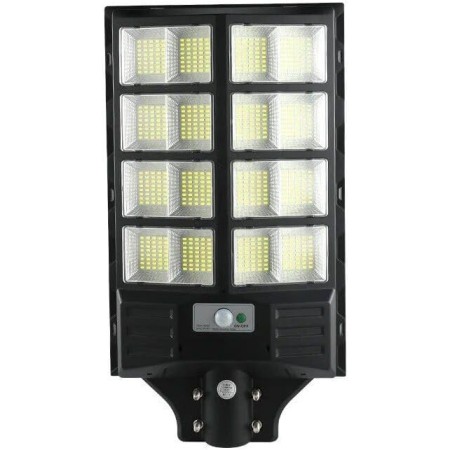 Lampione LED Esterno con Pannello Solare 1000W, 6500K Bianco Freddo