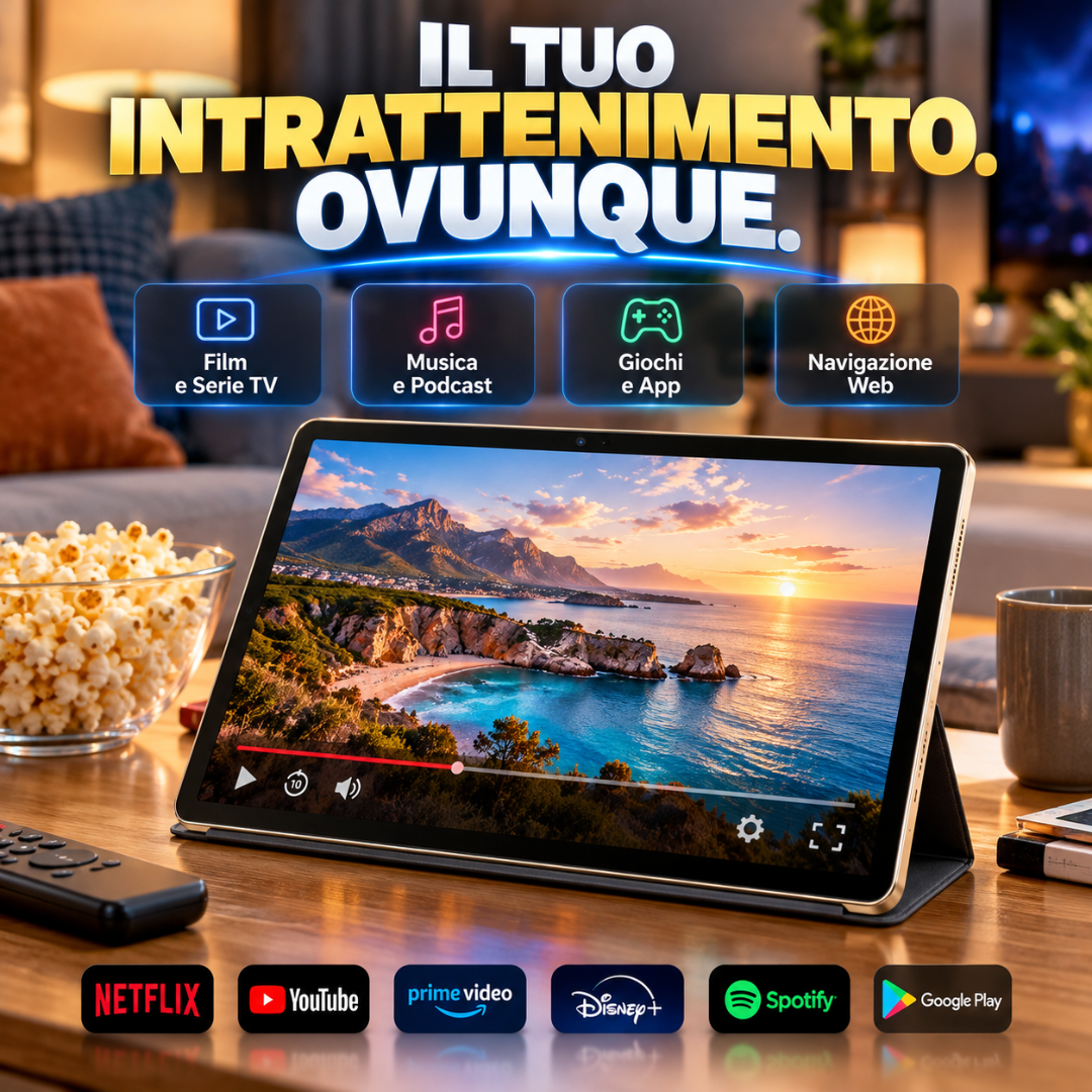 Tablet i17 Pro Android 15 – 256GB, Display IPS, Batteria 8000mAh  Studio e Intrattenimento