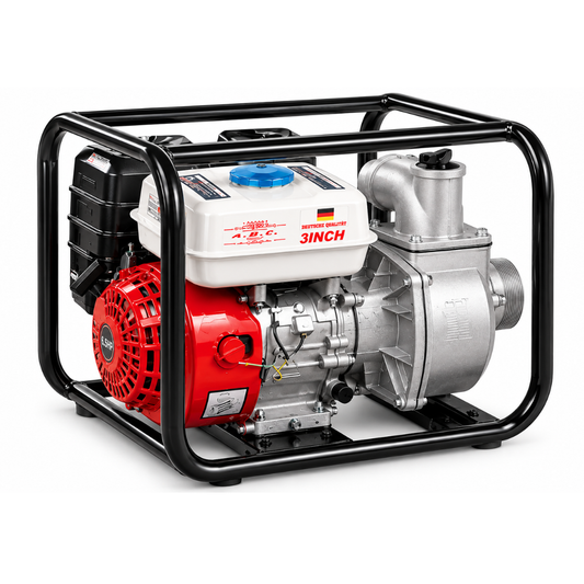 Motopompa a Scoppio Autoadescante 3" 6,5 CV 4 Tempi, Portata 60.000 L/h