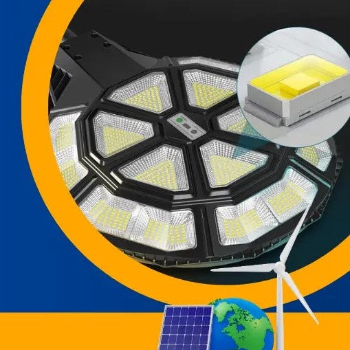 Lampione Solare Led Esterno Lampione da Giardino 1000Watt forma Ufo