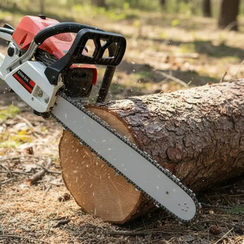 Motosega 52cc a Scoppio Professionale – Alte Prestazioni per Taglio Legna e Potatura