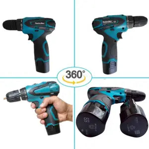 Trapano Avvitatore a Batteria Mini Smerigliatrice Angolare Taglierina Elettrica
