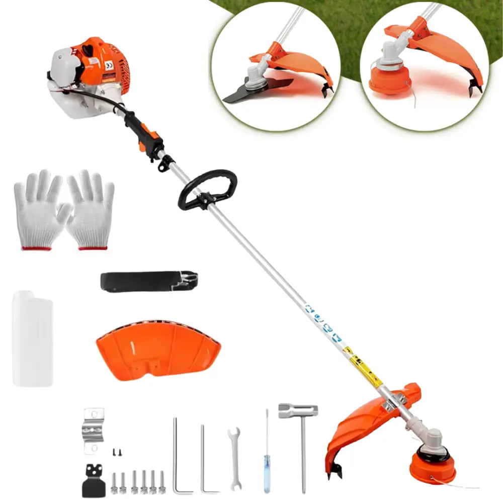 Decespugliatore a Scoppio 52cc Tagliasiepi Professionale 2 in 1 - Decespugliatore a Scoppio