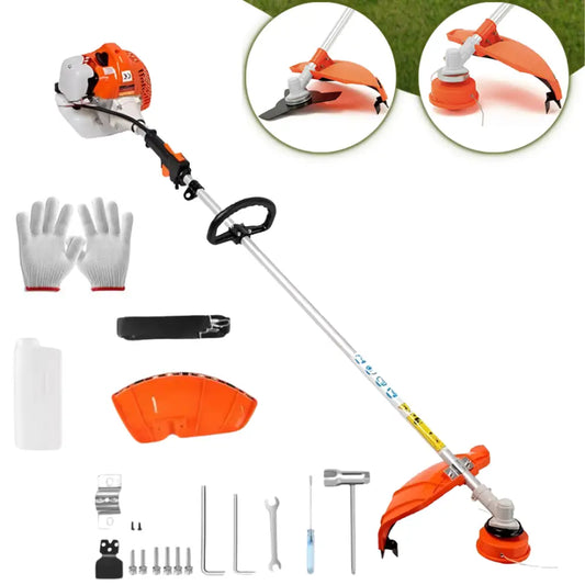 Decespugliatore a Scoppio 52cc Tagliasiepi Professionale 2 in 1 - Decespugliatore a Scoppio