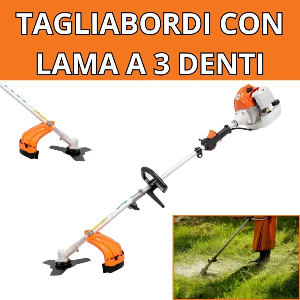 Decespugliatore a Scoppio Multifunzione 4 in 1 con Tagliaerba - simple