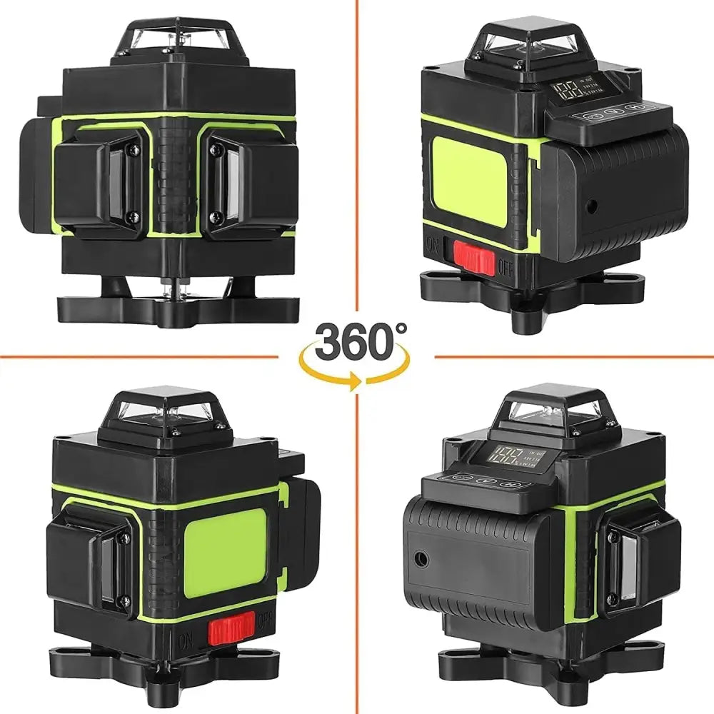 Livella Laser Verde 360° Autolivellante - 16 Linee, Con Asta Telescopica E Controllo APP, Per Interni Ed Esterni - Foto 1