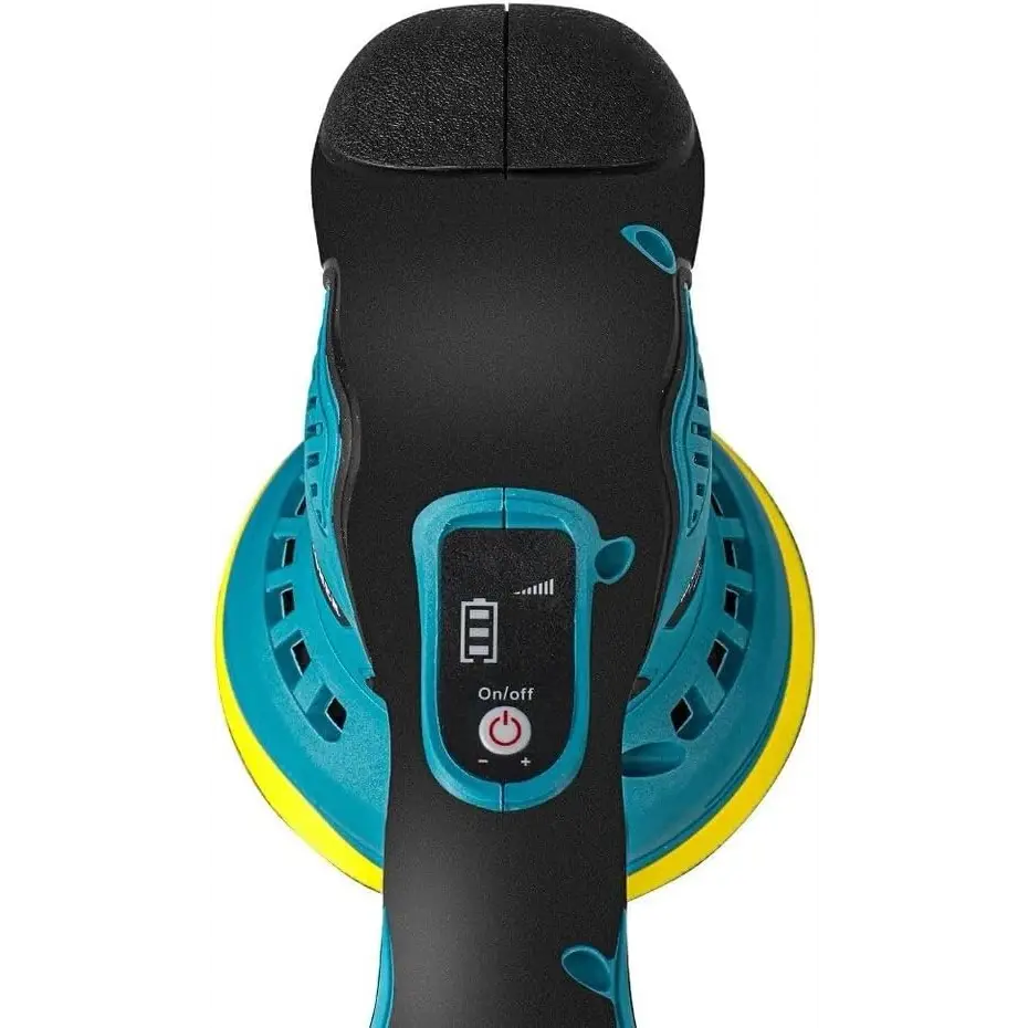 Lucidatrice Auto Orbitale Kit Professionale con 2 Batterie Spugna da 125 mm 8 Velocità Regolabili - Sega Circolare