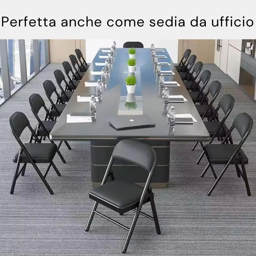 Sedie Pieghevoli da Esterno Set da 6 Sedie con Struttura in Metallo Robusto - Idropulitrice a Batteria