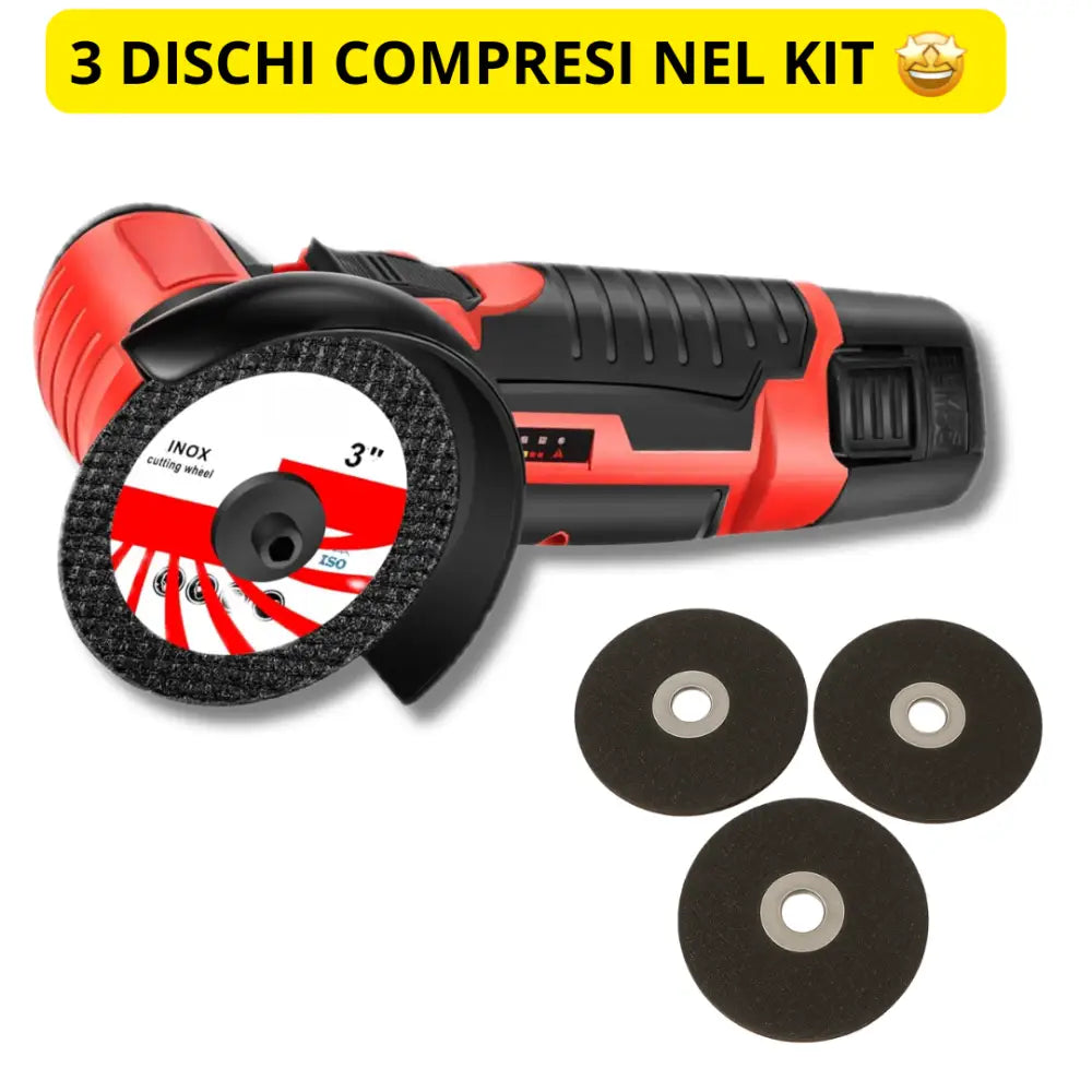 Set Saldatrice Inverter 400A MMA IGBT + Mini Avvitatore + Mini Smerigliatrice con 2 Batterie 48V e Caricatore Kit