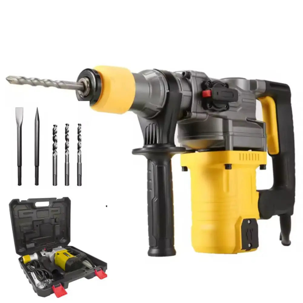 Trapano a Percussione SDS-Plus 2000W 220V SL3204 Martello Demolitore 4 Funzioni con Regolazione Velocità 1-6 Frizione