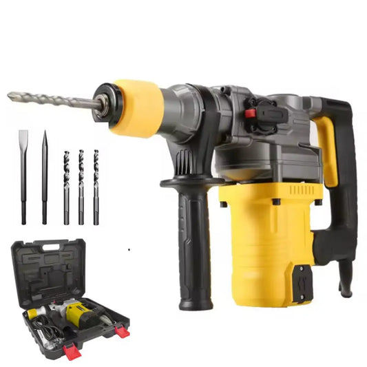 Trapano a Percussione SDS-Plus 2000W 220V SL3204 Martello Demolitore 4 Funzioni con Regolazione Velocità 1-6 Frizione